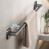2PCS 60cm Self-Adhesive Towel Holder for Bathroom Home Decor