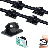 100 PCS Self Adhesive Cable Tie Clips for Desks and Walls