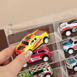 Clear Car Model Display Case Storage Rack for Toy Car Collection