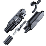 2-in-1 Car Emergency Escape Tool with Glass Breaker and Belt Cutter Black