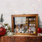 Sensory Bookshelf with 200Pcs Miniature Books Desk Ornament Room Office Decor