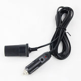 12V Car Cigarette Lighter Adapter Extension Cable