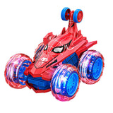Remote Control Spiderman Car with 360 Flips – RC Toy