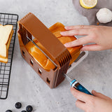 Foldable Bread Cutter Guide for Home Baking – Toast Slicing Tool