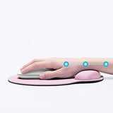 3Pcs Gaming Mouse Pad with Ergonomic Wrist Rest Pink