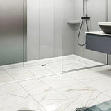 200cm Shower Threshold Water Dam Guard Collapsible Silicone Barrier for Walk-in Showers