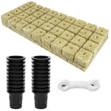 Rockwool Grow Starter Cubes with Net Cups Basket