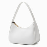 Women Shoulder Bag Elegant Feminine Mini Handbags with Zipper Closure White