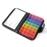 Weekly Pill Box with Individual Medicine Compartments Colorful