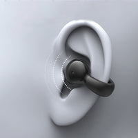 YX03 Wireless Bluetooth 5.3 Earphones Ear-clip Bone Conduction Headphones Sports Earbuds Black