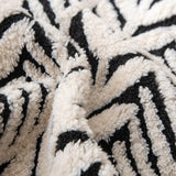 Thick Plush Dog Bed Mats with Neck Head Support for Small and Medium Dogs Cats Black