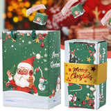 Christmas Folding Surprise Gift Box with 10 Jumping Bounce Gift Boxes Green