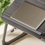 Foldable Laptop Bed Desk for Couch Sofa Large Lap Desk Tray Table with Cup Holder and Tablet Slot