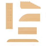 4Pcs Kit Threshold Bars Step Ramp Compatible with Ecovacs/Xiaomi/Cloud Whale Robot Vacuum Cleaner  Beige