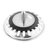 2 PCS Kitchen Sink Strainer Drain Stopper Baskets with Rubber Seals