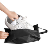 4Pcs Shoe Travel Bags Waterproof Portable Travel Shoe Bag for Packing Black
