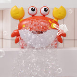 Crab Bubble Machine Bath Toy – With Music for Kids and Toddlers Bath Time Fun Red