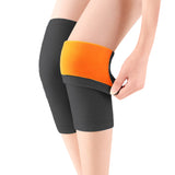 Pair of Knee Pads Thicken Fleece Lined Knee Warmers Black