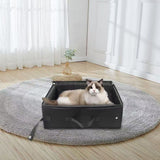Portable Foldable Cat Travel Litter Box – Waterproof & Easy to Clean Black
