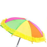 58 cm Raincoat Porch Goose Outfits Yellow Raincoats Costume with Umbrella and Hat