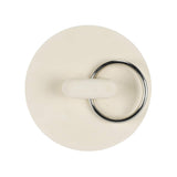 4 PCS Universal Plastic Sink Stoppers with Metal Pull Rings for Basins and Bathtubs