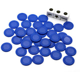 Left Right Center Dice Game Set with 3 Dice and 24 Chips for Family Fun Blue