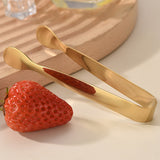6PCS Ice Tongs Mini Sugar Tongs Stainless Steel Kitchen Utensils Set for Tea Party Gold