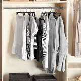 12PCS 360 Rotating Clothes Hangers with Adjustable Clips for Pants Skirts