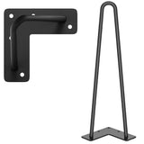 4Pcs Hairpin Legs Set Table Legs with Rubber Feet