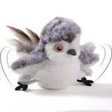 Cat Squeaky Toys Flapping Wing Interactive Cat Toy Rechargeable Touch Activated Kitten Plush Pet Toy