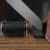 Adjustable Angle Rolling Knife Sharpener Set Black
