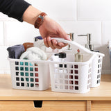4 PCS Portable Shower Caddy with Handle for Bathroom Kitchen White