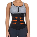 Sweat Waist Trainer for Women – Sauna Sweat Belt Slim Body Shaper Corset Black