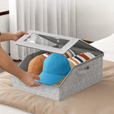 Stackable Hat Storage for Baseball Caps Holds up to 30 Caps Hat Organizer for Closet Grey
