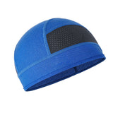 Skull Cap Helmet Liner – Cycling & Motorcycle Cap for Under Helmet Use  Blue
