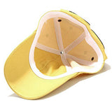 2 in 1 Eye Shade Baseball Cap Adjustable Cotton Blend Yellow