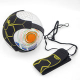 Soccer Volleyball & Rugby Trainer Football Kick and Throw Solo Practice Training Aid Yellow