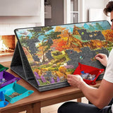 Jigsaw Puzzle Board with 6 Sorting Trays and Felt Puzzle Mat