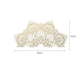 Half Mandala Decals Wall Sticker Home Rooms Yoga Art Decor Gold