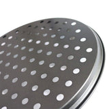 Non-Stick Pizza Pan Carbon Steel Crisper Tray Round Oven Bakeware with Vent Holes 24cm Style 1
