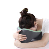 Travel Neck Pillow U-Shaped Neck Support Memory Foam Pillows Green
