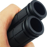 2PCS Bicycle Handlebar Grips – Rubber for MTB & BMX Black