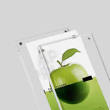 Clear Acrylic Photo Frame Double Sided with 8 Attraction Pieces