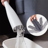Self-Wringing Mop Self-Squeeze Mop with 2 Replaceable Sponge Mop Heads for Floor Cleaning