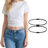 4PCS Adjustable Elastic Shirt Tuck Bands for Crop Hem Styling for Women