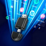 Wireless Carplay Adapter Compatible with Apple CarPlay and Android Auto Wireless Adapter for Car