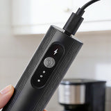 3-Speed Rechargeable Milk Frother Hanheld for Matcha Lattes Cappuccino Black