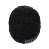 Knitted Hat Winter Warm Beanie Cap for Outdoor Sports Activities Black