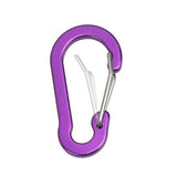 12PCS Pack Small D-Ring Carabiner Clip Lightweight Aluminum Key chain for Hiking Camping
