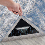 12 Pcs Non-Slip Rug Grippers Carpet Corner Holders for Hardwood Tile & Marble Floors